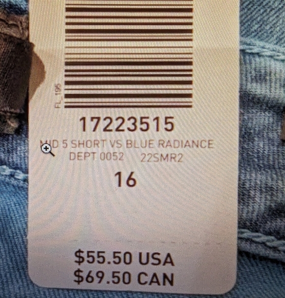 Torrid jean shorts teal blue acid wash  Size 16, NWT - Picture 11 of 11